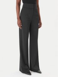 HUGO Spodnie materiałowe Himia 50516143 Czarny Wide Leg. Czarne spodnie materiałowe damskie Hugo, bez wzorów, z materiału. Za 799.99 zł.