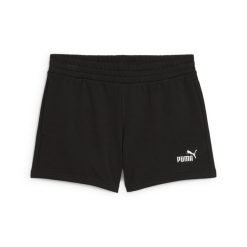 Damskie szorty z małym logo No. 1 ESS 4'' PUMA Black. Czarne szorty damskie Puma, bez wzorów, eleganckie. W wyprzedaży za 79.00 zł.