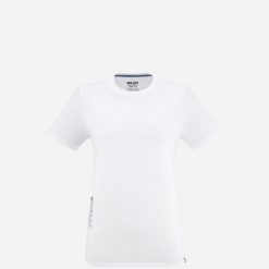 Koszulka damska trekkingowa MILLET Chamonix Flower Ts Ss W. Niebieskie t-shirty damskie Millet, m, bez wzorów, z bawełny, bez ramiączek. Za 119.00 zł.