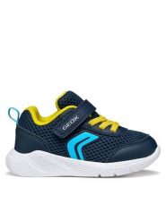 Geox Sneakersy B Sprintye Boy B454UC 01454 C0657 Granatowy. Niebieskie buty sportowe chłopięce Geox, z materiału, bez zapięcia. Za 179.99 zł.