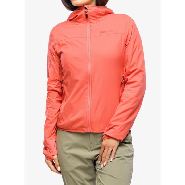 Kurtka softshell damska Marmot Alt HB Hoody. Czerwone kurtki damskie Marmot, bez wzorów, z softshellu, bez kaptura. Za 637.99 zł.