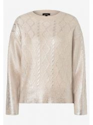 More & More Sweter w kolorze złotym rozmiar: 40. Żółte swetry klasyczne damskie MORE & MORE, ze splotem, bez kołnierzyka. Za 161.34 zł.