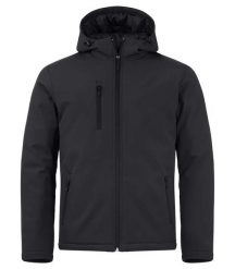 Clique Padded Hoody Softshell pikowana kurtka z kapturem. Czarne kurtki męskie CLIQUE, m, bez wzorów, z polaru, z kapturem. Za 324.79 zł.