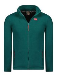 Geographical Norway Kurtka polarowa "Ulysse" w kolorze zielonym rozmiar: M. Zielone kurtki męskie Geographical Norway, m, bez wzorów, z polaru, bez kaptura. Za 95.69 zł.