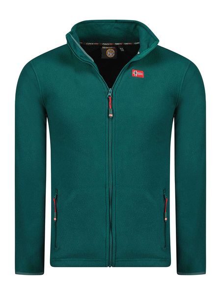 Geographical Norway Kurtka polarowa "Ulysse" w kolorze zielonym rozmiar: M. Zielone kurtki męskie Geographical Norway, m, bez wzorów, z polaru, bez kaptura. Za 96.14 zł.