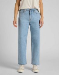 DAMSKIE SPODNIE JEANSOWE LEE WIDE LEG LIGHT ALTON L30SMWJU 112106648. Spodnie materiałowe damskie Lee, bez wzorów, z jeansu. Za 199.99 zł.