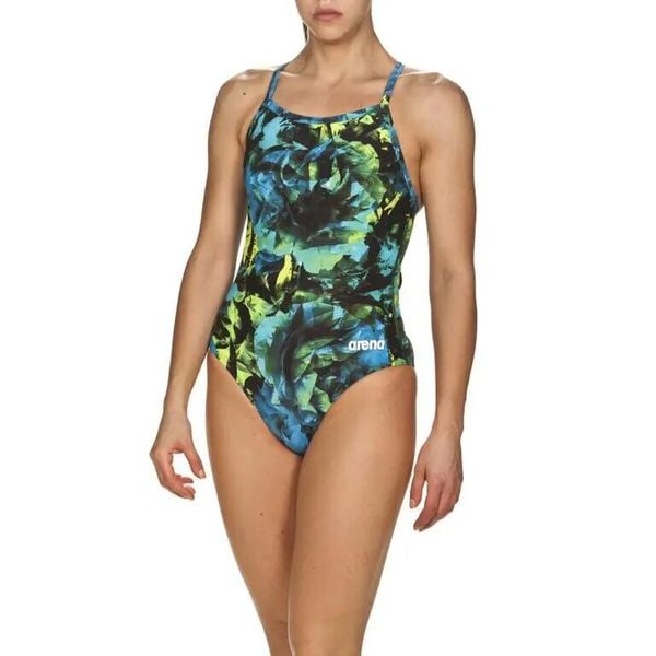 Strój kąpielowy damski jednoczęściowy kostium basen Arena Hyper Floral. Zielone stroje jednoczęściowe damskie Arena, s, bez wzorów. Za 201.98 zł.