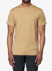 Koszulka termoaktywna Devold Breeze Plus Merino 200 T-Shirt. Brązowe t-shirty sportowe męskie Devold, l, z materiału, bez ramiączek. Za 349.99 zł.