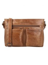 HIDE & STITCHES Skórzana torebka w kolorze jasnobrązowym - 29 x 21 x 8 cm rozmiar: onesize. Brązowe torebki klasyczne damskie HIDE & STITCHES, bez wzorów, z materiału, bez dodatków. Za 252.99 zł.