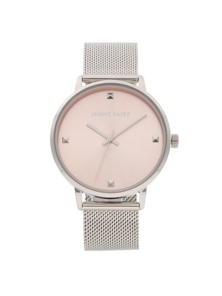 Jenny Fairy Zegarek 02021107020 Srebrny. Szare, analogowe zegarki damskie Jenny Fairy, metalowe. Za 229.99 zł.