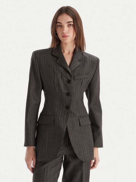 Marella Marynarka Essenza 2523046052 Brązowy Slim Fit. Brązowe marynarki i żakiety damskie Marella, bez wzorów, z wełny. Za 1,609.00 zł.