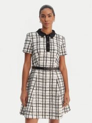 Morgan Sukienka dzianinowa 261-RNOLIA Écru Slim Fit. Sukienki damskie Morgan, bez wzorów, z dzianiny, bez kołnierzyka, bez ramiączek. Za 459.99 zł.