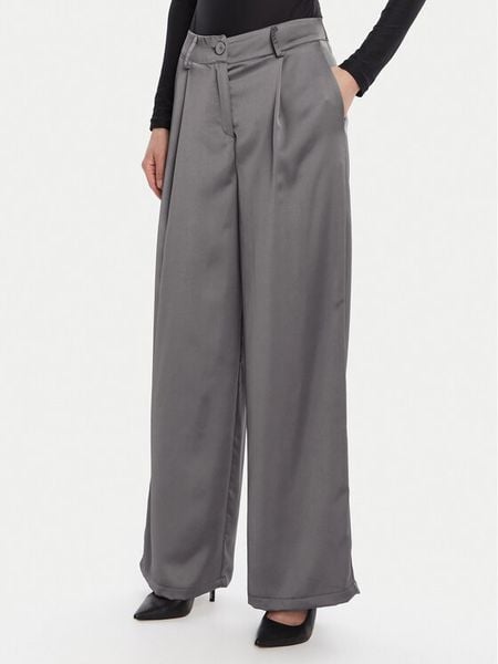 Rinascimento Spodnie palazzo CFC0124993003 Szary Wide Leg. Szare spodnie materiałowe damskie RINASCIMENTO, bez wzorów, z materiału. Za 479.99 zł.