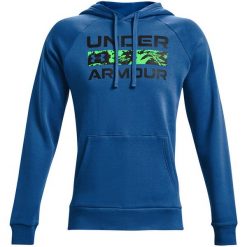 Bluza treningowa męska Under Armour Rival FLC Signature. Niebieskie bluzy bez kaptura męskie Under Armour, m. Za 129.99 zł.
