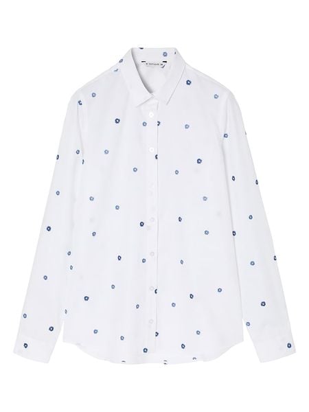 TATUUM Koszula "Edna" w kolorze białym rozmiar: 38. Białe koszule damskie Tatuum, bez wzorów, bez kołnierzyka, bez ramiączek. Za 183.59 zł.