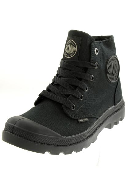 Buty sportowe Sneakersy unisex, Palladium Mono Chrome. Czarne buty sportowe na co dzień damskie Palladium, bez wzorów, z materiału, trekkingowe. Za 325.45 zł.