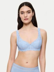 Triumph Biustonosz z fiszbiną Amourette 10209584 Błękitny. Niebieskie biustonosze Triumph, bez wzorów, z syntetyku. Za 139.99 zł.