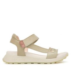 Sandały Hispanitas. Zielone sandały damskie Hispanitas, bez wzorów, bez obcasa, na płaskiej podeszwie. Za 549.99 zł.