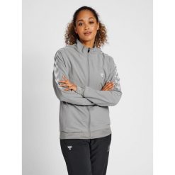 Damska bluza dresowa Hummel GG12. Szare bluzy sportowe damskie HUMMEL, na wiosnę, s, bez wzorów, z dresówki, bez ramiączek, długie, bez kaptura. Za 160.70 zł.