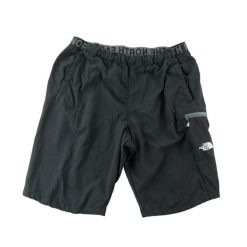 Second life - Spodenki męskie cargo The North Face - Jak nowy. Czarne szorty męskie The North Face, bez wzorów, z materiału, casualowe. Za 127.76 zł.