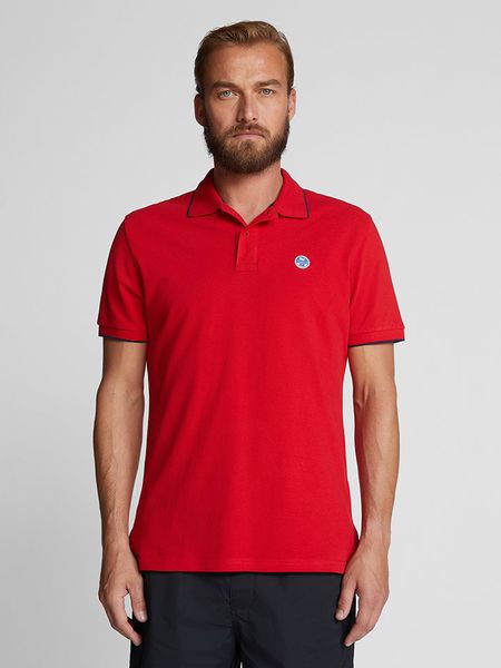 North Sails Koszulka polo w kolorze czerwonym rozmiar: XL. Czerwone koszulki polo męskie North Sails, xl, bez wzorów, z bawełny, bez ramiączek. Za 144.58 zł.