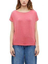 S.Oliver Koszulka w kolorze różowym rozmiar: 36. Różowe t-shirty damskie S.Oliver, s, bez wzorów, bez kołnierzyka. Za 68.95 zł.