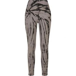 Legginsy Damskie Z Bawełny Tie Dye Z Wysokimi Stanami. Czarne legginsy damskie Urban Classics, xs, bez wzorów, z bawełny. Za 149.99 zł.