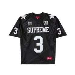 Koszulka piłkarska Star Black. Czarne t-shirty damskie SUPREME, s, z jersey, bez ramiączek, do piłki nożnej. Za 3,509.39 zł.