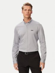 BOSS Koszula St_Motion L 50555946 Zielony ciemny Regular Fit. Zielone koszule męskie Boss, l, bez wzorów, z bawełny, bez kołnierzyka, bez ramiączek. Za 599.99 zł.
