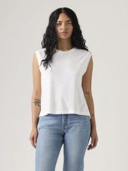 Levi's Top w kolorze białym rozmiar: S. Białe topy damskie Levi's, s, bez wzorów, z bawełny, bez kołnierzyka. Za 85.95 zł.