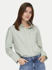 ONLY Koszula Oregon 15367554 Zielony Regular Fit. Zielone koszule damskie Only, s, bez wzorów, z syntetyku, bez kołnierzyka, bez ramiączek. Za 129.99 zł.