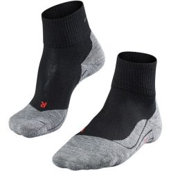 Skarpetki Falke TK5 Short. Czarne skarpetki męskie Falke, bez wzorów, z poliamidu. Za 156.50 zł.