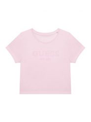 Guess T-Shirt J6GI17 K8HM4 Różowy Regular Fit. Czerwone koszulki dziewczęce Guess, z aplikacjami, z bawełny, bez ramiączek. Za 119.99 zł.