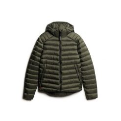 Kurtka z kapturem Superdry Fuji Sport. Zielone kurtki treningowe męskie Superdry., na zimę, m, bez wzorów, z puchu, wspinaczkowe. Za 610.50 zł.