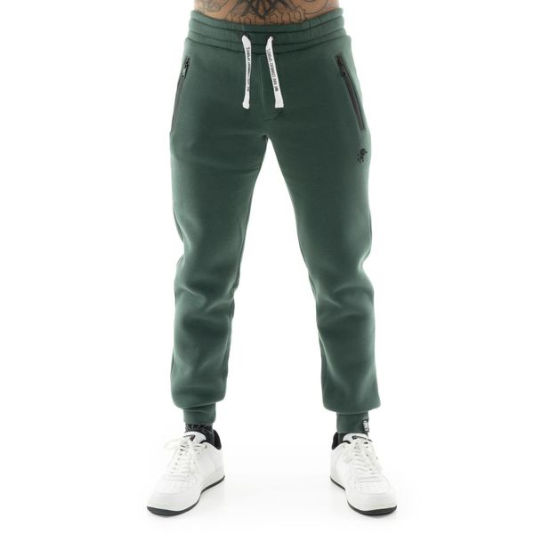 Bluza wygodny z bawełna z zamek błyskawiczny na co dzień. Zielone bluzy bez kaptura męskie LEONE 1947 APPAREL, bez wzorów, z bawełny, sportowe, bez kołnierzyka, bez ramiączek. W wyprzedaży za 151.56 zł.