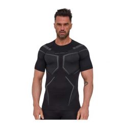 Koszulka męska termoaktywna z krótkim rękawem Brubeck DRY. Czarne bielizna termoaktywna męska Brubeck, m, z poliamidu, bez ramiączek, na fitness i siłownię. Za 129.99 zł.