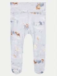 Jamiks Półśpiochy Pola JZF205 Błękitny Regular Fit. Niebieskie śpiochy niemowlęce Jamiks, z wiskozy, bez ramiączek. Za 79.99 zł.