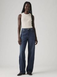 Levi's Dżinsy - Baggy fit - w kolorze granatowym rozmiar: W27/L34. Niebieskie jeansy damskie Levi's, z podwyższonym stanem. Za 201.35 zł.