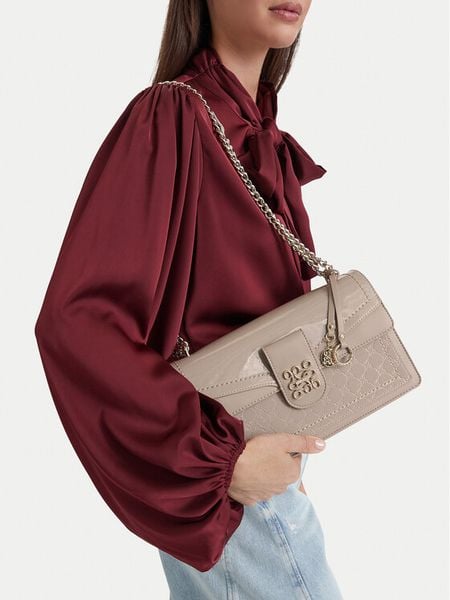 Nine West Torebka EO-SLEEK FORM-TK25740A Beżowy. Brązowe listonoszki damskie Nine West, bez wzorów, ze skóry, bez dodatków. Za 329.99 zł.