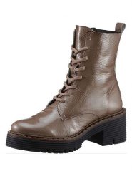 Heine Skórzane botki w kolorze jasnobrązowym rozmiar: 39. Brązowe botki damskie Heine, ze skóry, eleganckie, bez obcasa, bez zapięcia. Za 150.72 zł.