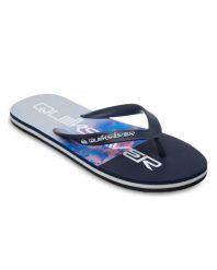 Klapki dla Mężczyzn MOLOKAI STRIPE Niebieski. Niebieskie klapki i japonki męskie Quiksilver, z gumy. Za 66.49 zł.