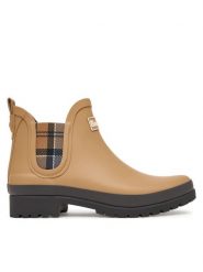 Barbour Kalosze Mallow LRF0091NY19 Beżowy. Brązowe kalosze damskie Barbour, bez wzorów, z gumy. Za 349.99 zł.
