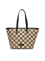 KARL LAGERFELD Torebka A2W30170 Beżowy. Brązowe torebki klasyczne damskie Karl Lagerfeld, bez wzorów, z materiału, bez dodatków. Za 429.99 zł.