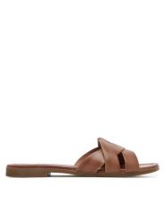 Lasocki Klapki CEO-WI23-RUPIA-02 Brązowy. Brązowe klapki damskie Lasocki, bez wzorów, ze skóry, bez obcasa. Za 139.99 zł.