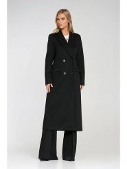 Nife Płaszcz przejściowy w kolorze czarnym rozmiar: 38. Czarne płaszcze damskie Nife, bez wzorów. Za 382.89 zł.