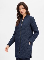 Soyaconcept® Płaszcz pikowany Kobiety niebieski, L. Niebieskie płaszcze damskie l, bez wzorów, eleganckie. Za 449.95 zł.
