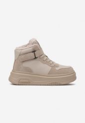 Szare Botki Typu Sneakersy na Grubej Podeszwie Ocieplane Futrem Florila. Szare botki dziewczęce Born2be, bez wzorów, z jeansu, bez ramiączek. Za 149.99 zł.