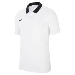Koszulka sportowa męska Nike Drifit Park 20. Białe t-shirty sportowe męskie Nike, m, bez ramiączek, do piłki nożnej. Za 162.00 zł.