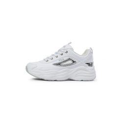 Buty sportowe sneakersy damskie Fila SKYE ZP WMN. Białe buty sportowe na co dzień damskie Fila, bez wzorów. W wyprzedaży za 218.00 zł.