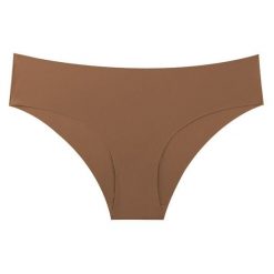 Figi bezszwowe gładkie niewidoczne pod ubraniem Omega. Brązowe figi damskie Intica, l, bez wzorów. Za 59.00 zł.